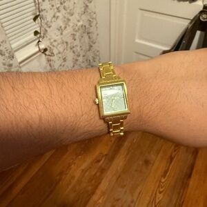 Gold Square Face Watch
